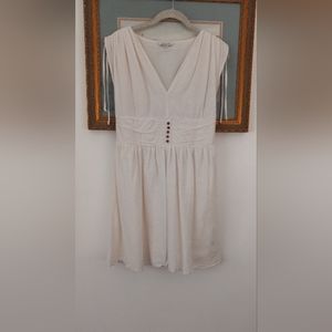 American Eagle summer dress, medium, beige cotton and linen